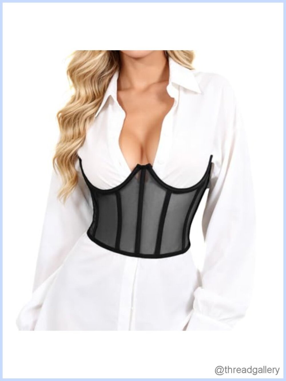 Lace-up Cinch Bustiers Corset Belt Wide Elastic Waspie Costume Waist Belt